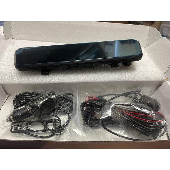 10" HD Touch Screen Dual DashCam, Wireless Front, Wired Rear Cameras. New In Box - Picture 6 of 7